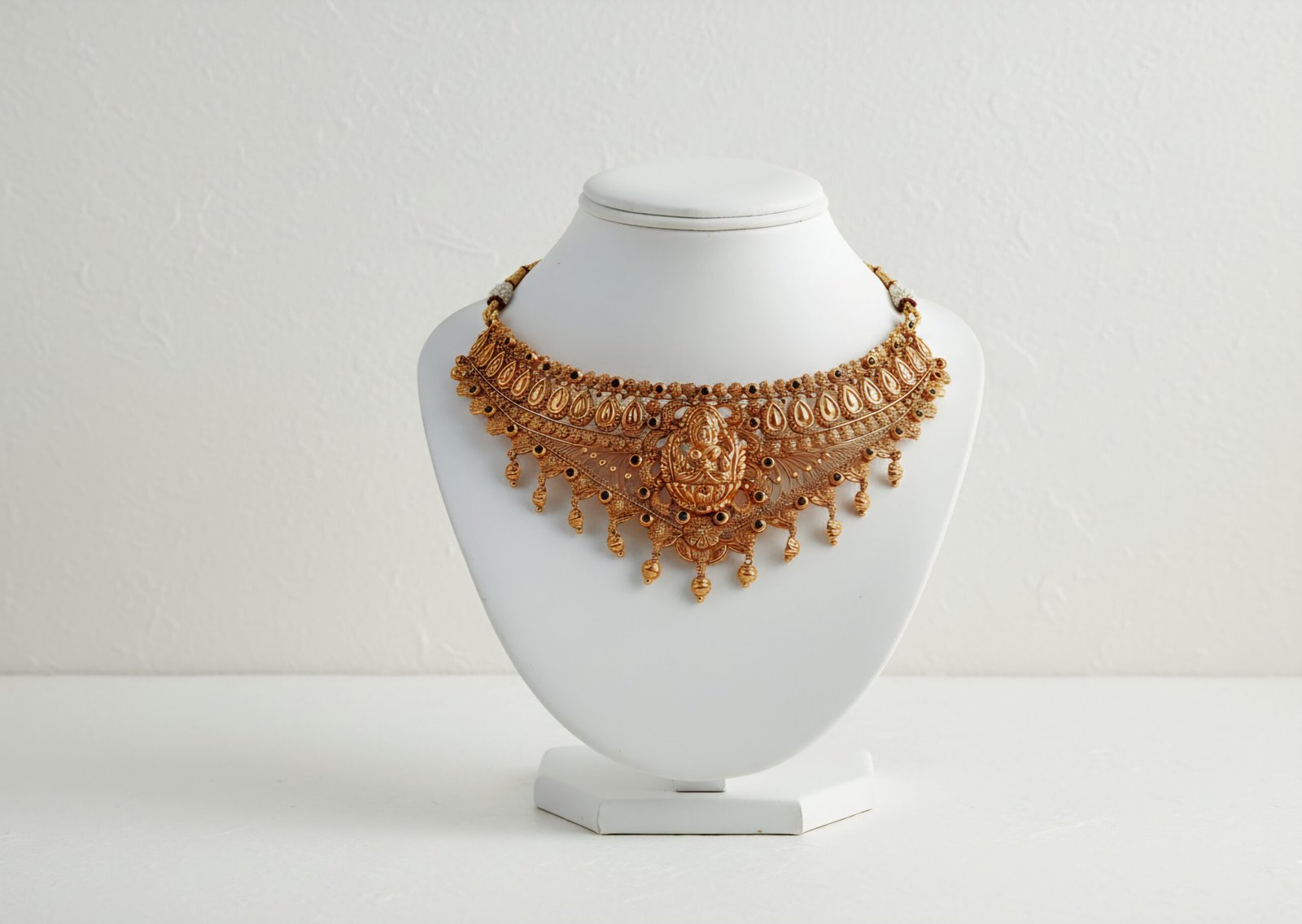 Antique Lakshmi motif Traditional heritage bridal choker 22k gold Antique Lakshmi motif Traditional heritage bridal choker 22k gold