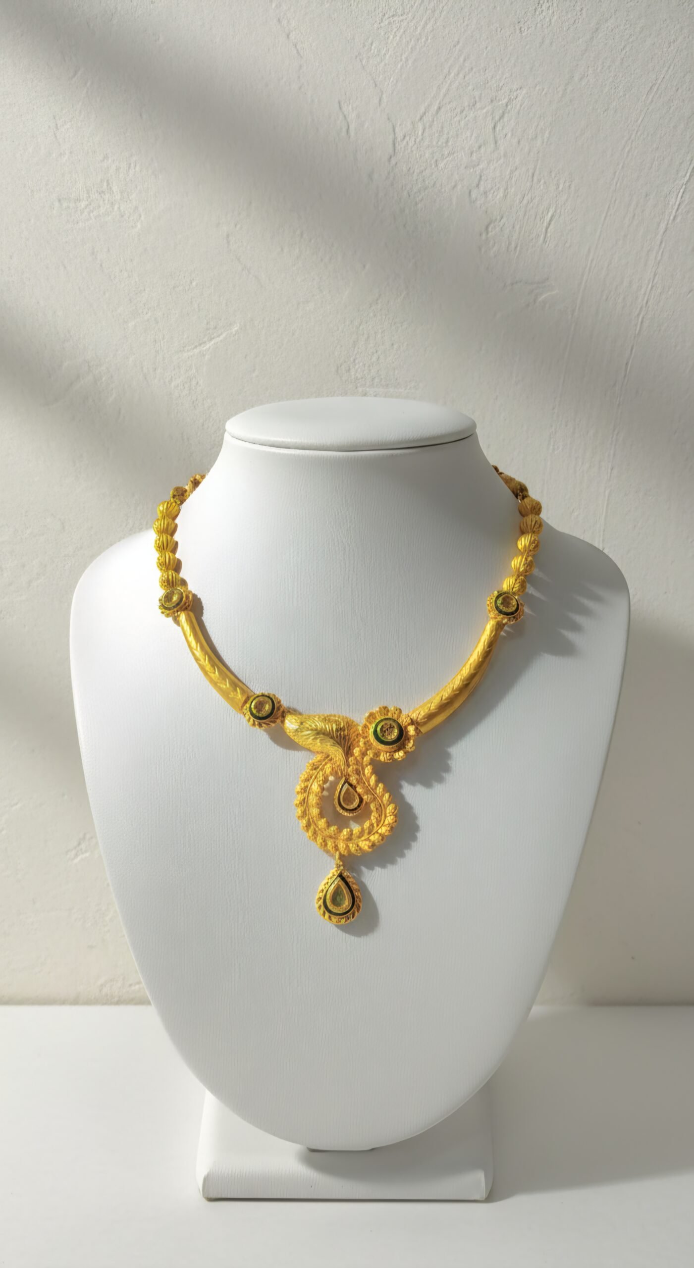 Antique Nakshi Floral Work bridal necklace 22k gold Antique Nakshi Floral Work bridal necklace 22k gold