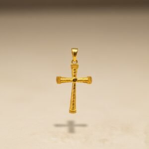Cross pendent 22k gold