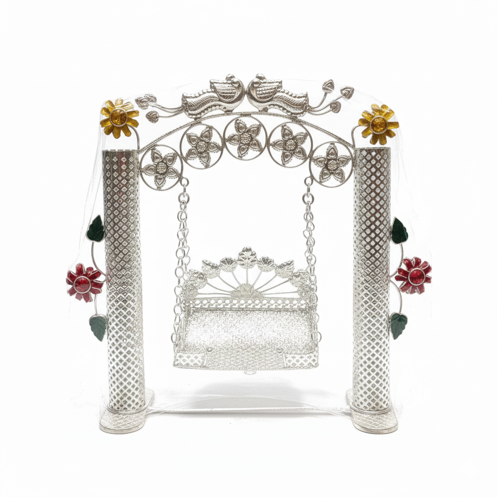 Devotional god's Cradle silver Swing Devotional god's Cradle silver Swing