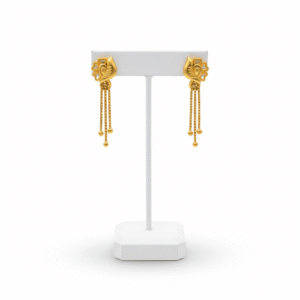 Floral Motif Antique earrings 22k gold