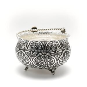 Flower design micro crafting silver flower butti