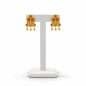 Lakshmi Temple bridal Jhumka Earrings Antique South Indian Temple Jhumkas 22k gold