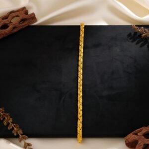 Luxurious braided Bold royal-inspired men's bracelet 22k gold