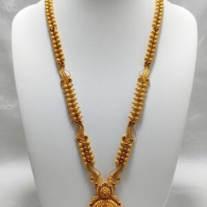 Nakshi Lakshmi Pendant Hara Bridal Necklace 22k gold