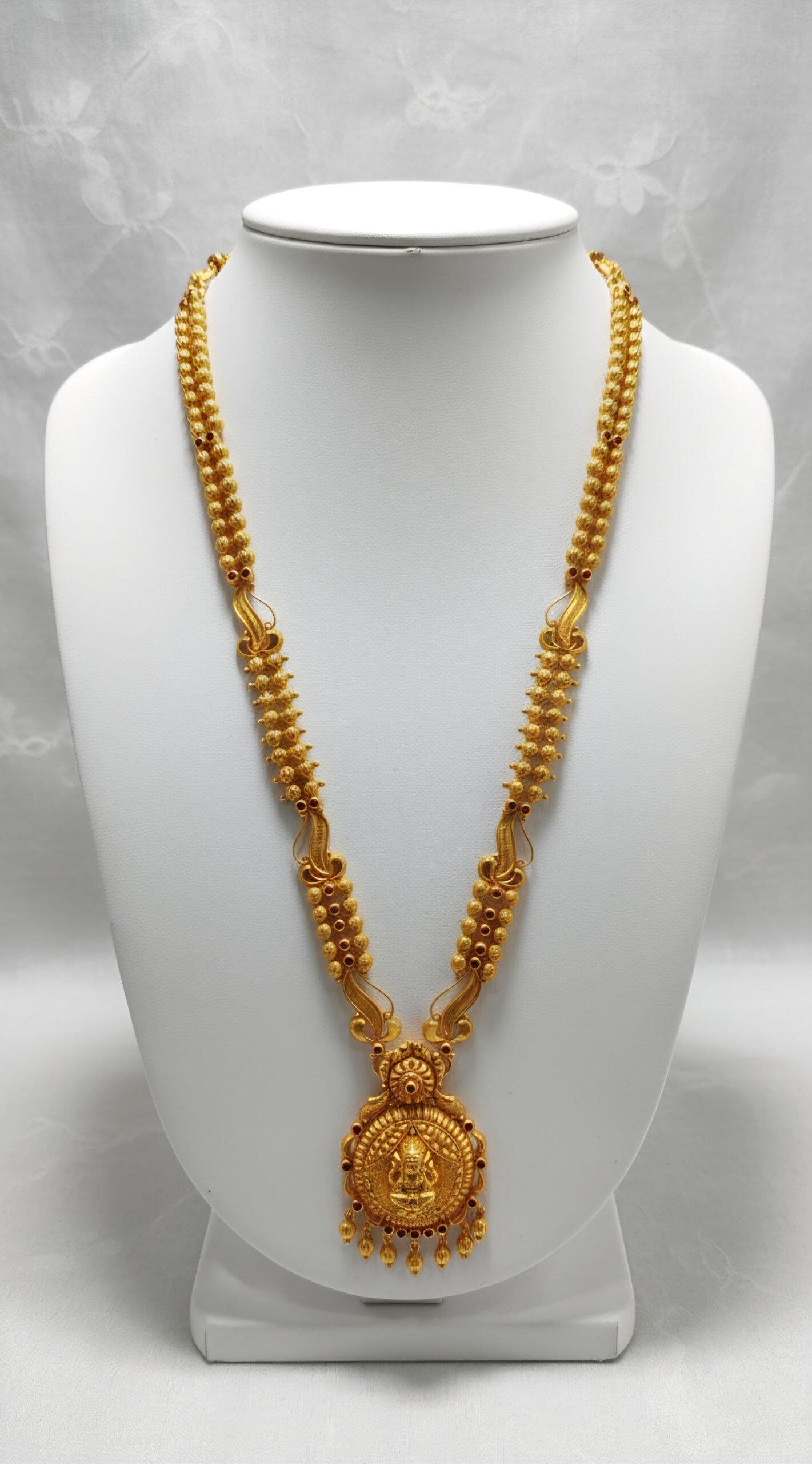 Nakshi Lakshmi Pendant Hara Bridal Necklace 22k gold Nakshi Lakshmi Pendant Hara Bridal Necklace 22k gold