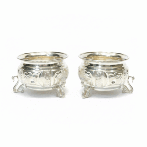 Silver swan design base kumkum battlu