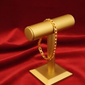 Sleek Modern elegance luxury defined men's bracelet 22k gold